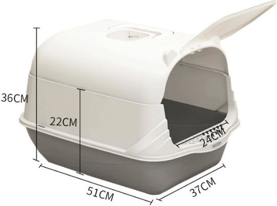 Animal Cat Toilet Closed L50 x W37 x H36cm 25.05.16254