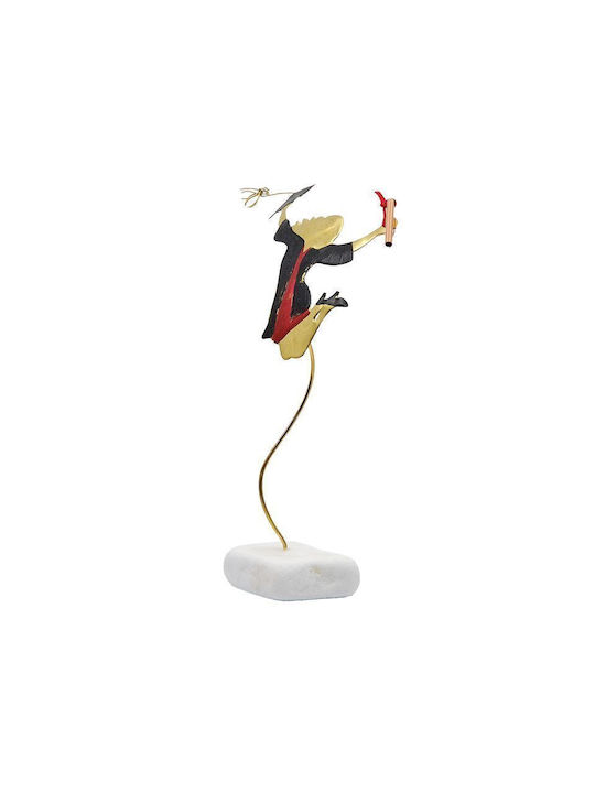 Epilekton-art 07-487 Handmade Tabletop Decor Brass Graduation Girl 12x22