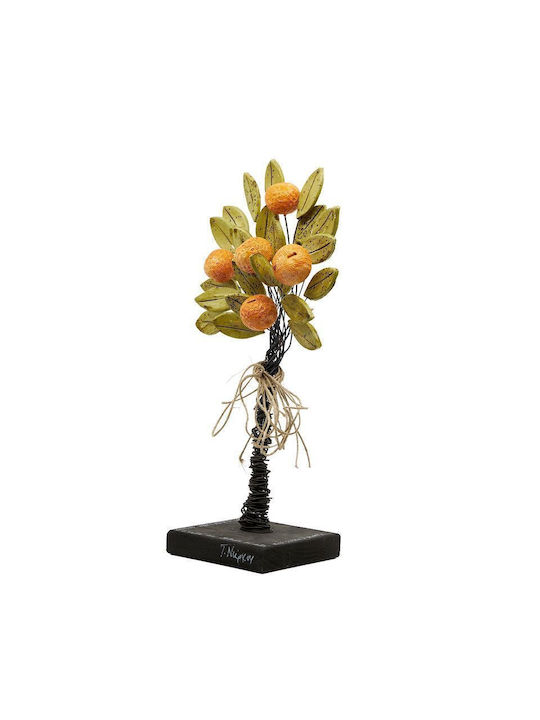 G. Niarxou Ceramic Handmade Decorative Orange 18x32