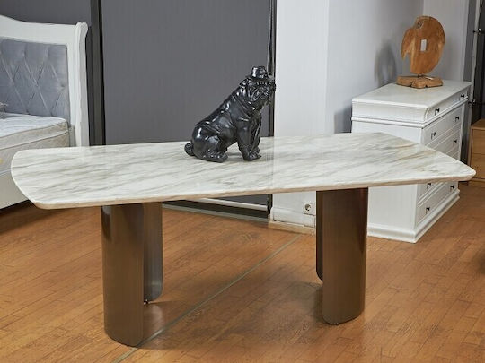 Aelia Dining Table White 200x100x75cm Aelia Dining Table White 200x100x75cm