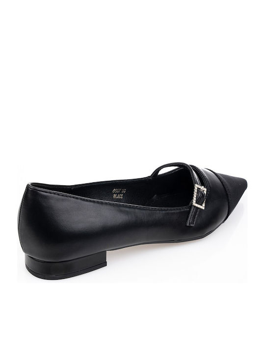 Women's Ballerina Shoes Pointed Toe in Black Colour