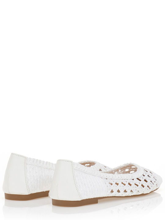 Damen Ballerinas Weiße
