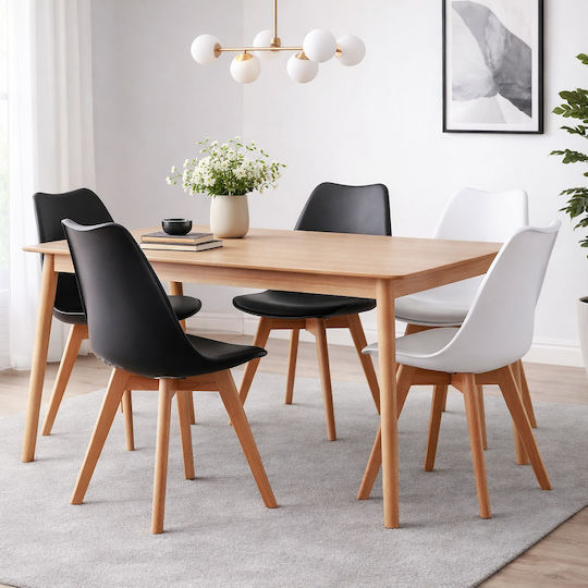 Καρέκλα Τραπεζαρίας Essential 44x51x77εκ. Black Καρέκλα Τραπεζαρίας Essential 44x51x77εκ. Black