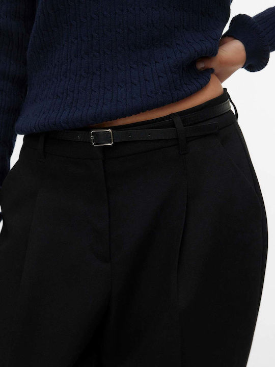 Damen Stoffhose Schwarz