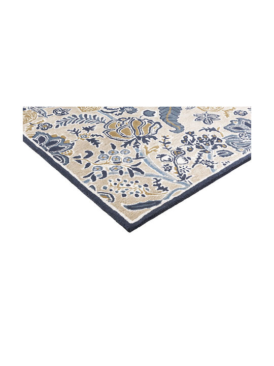 Sanderson Shalimar Handgefertigter Rechteckiger Wohnzimmer Teppich China Blau 170x240cm
