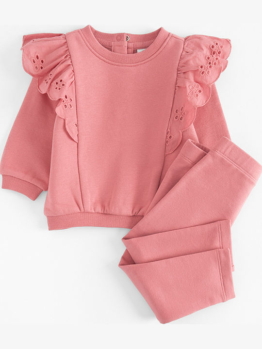 Kids Set with Leggings Winter 2 Pieces Pink