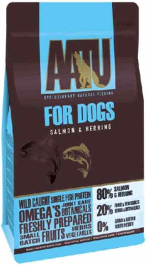 AATU Salmon & Herring 10kg Dry Food Grain-Free & Gluten-Free for Adult Dogs with Salmon