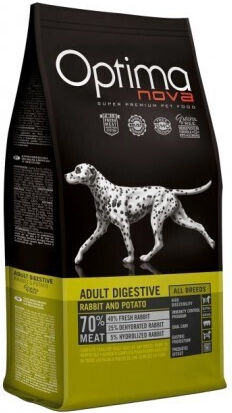 Optimanova & Potato 12kg Dry Food Grain-Free for Adult Dogs with Rabbit, Rabbit and Potatoes