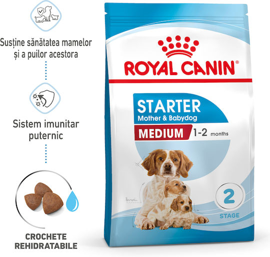 Royal Canin Starter Mother & Babydog Medium 15kg Dry Food for Medium Breed Puppies with Chicken and Rice