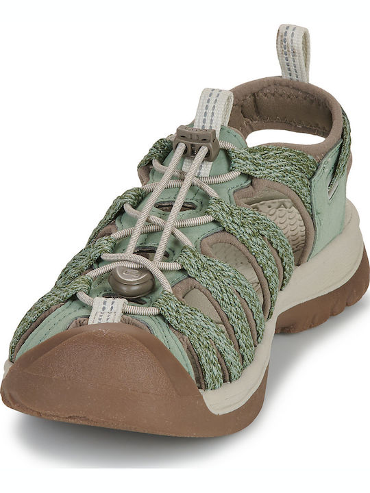 Sporty Green Women's Flat Sandals
