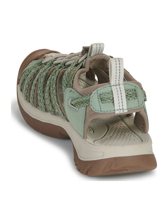 Sporty Green Women's Flat Sandals