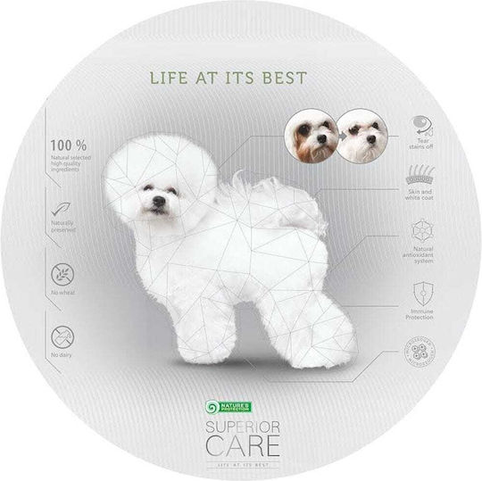 Nature's Protection Superior Care White Dogs 4kg Dry Food Grain-Free & Gluten-Free for Adult Small Breed Dogs with Lamb