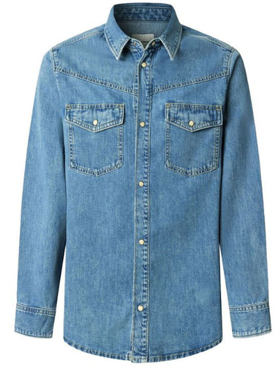 Brooks Long Sleeve Denim Shirt in Regular Fit