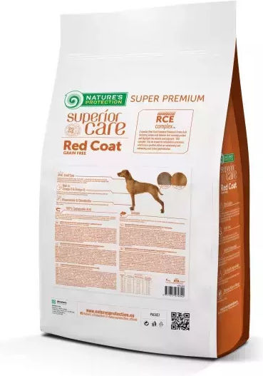 Nature's Protection Superior Care Red Coat 4kg Dry Food Grain-Free & Gluten-Free for Adult Dogs with Salmon