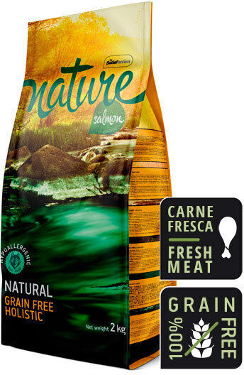 Nature 12kg Ξηρά Τροφή Σκύλων χωρίς Σιτηρά με Σολομό