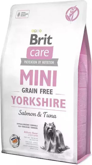 Brit Care Mini Grain Free Yorkshire 7kg Trockenfutter ohne Getreide & Gluten für erwachsene sterilisierte Hunde kleiner Rassen mit Lachs und Thunfisch