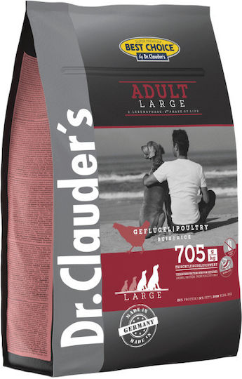 Dr.Clauder's Best Choice Adult Chicken Large 4kg Dry Food for Adult Large Breed Dogs with Chicken