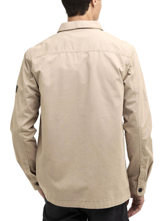 Barbour Βαμβακερό Overshirt Μπεζ Barbour Βαμβακερό Overshirt Μπεζ