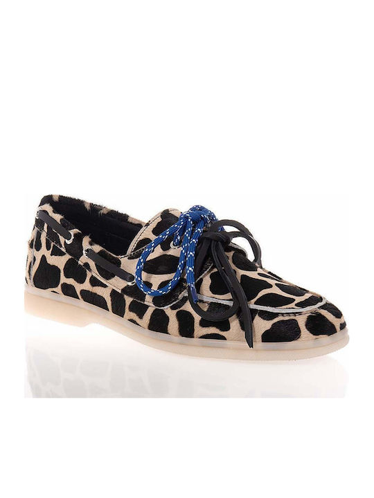 Leather Women's Loafers in Black Colour