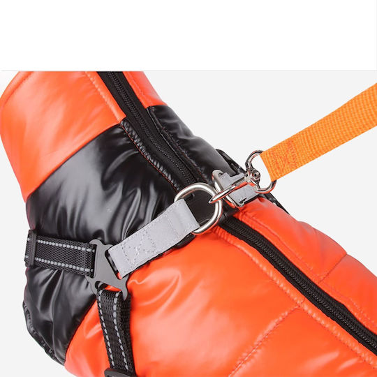Animal Haine pentru câini Impermeabil Negru cu Lungimea Spateului 40 cm