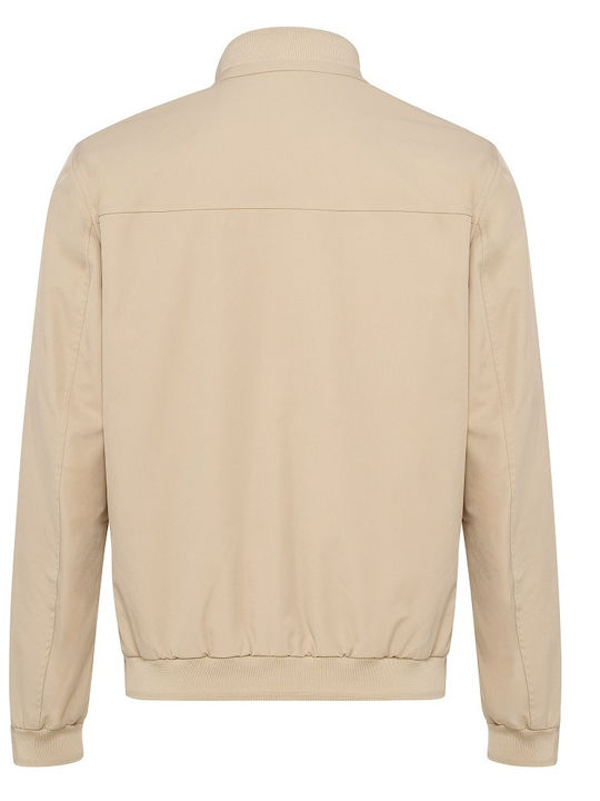 Bomber Jacket Waterproof and Windproof Beige