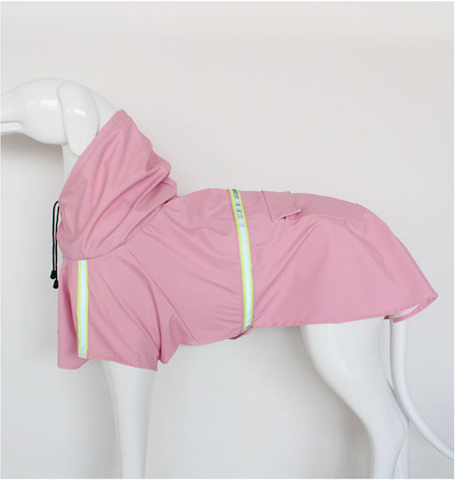 Animal Pink Waterproof Dog Coat with 60cm Back Length