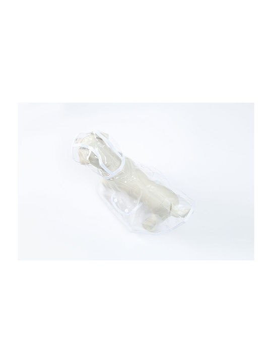 Animal Transparent Waterproof Dog Coat with Hood with 22cm Back Length