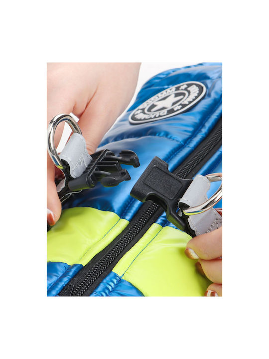 Animal Blue Waterproof Dog Coat with 35cm Back Length