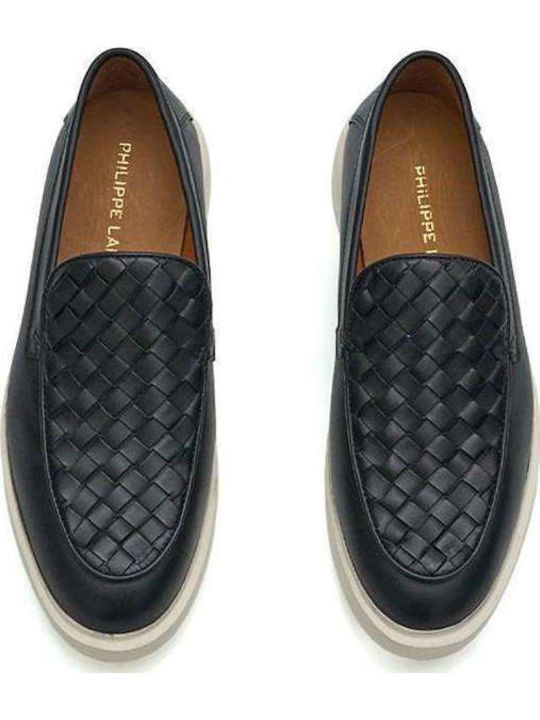 Men's Moccasins In Black Color