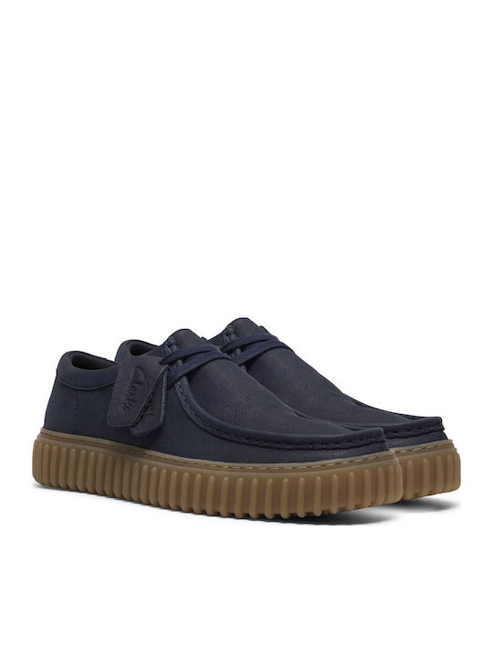 Torhill Lo Leather Men's Moccasins in Blue Colour