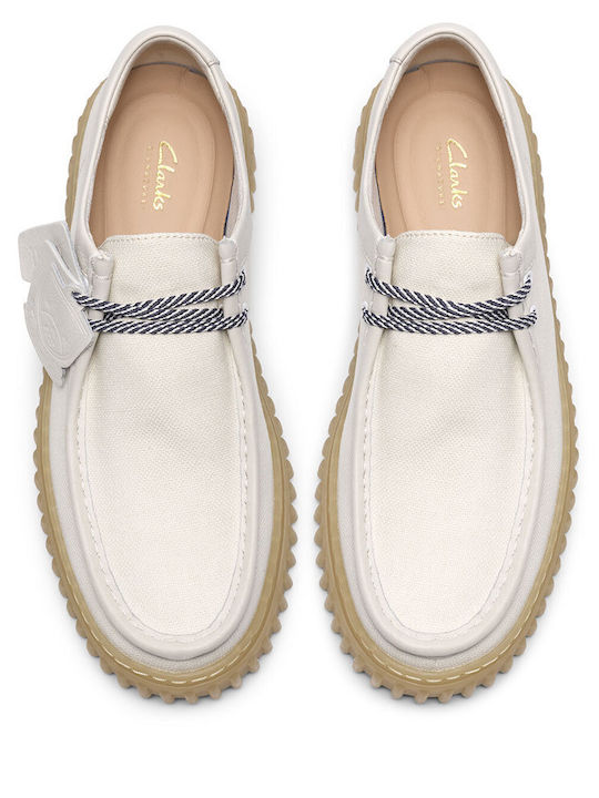 Torhill Lo Men's Moccasins in White Colour