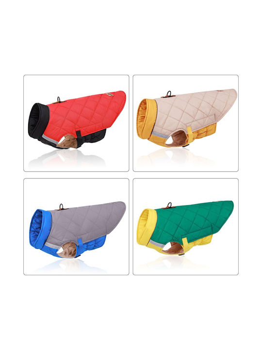 Haine pentru câini Beige cu Lungimea Spateului 60 cm