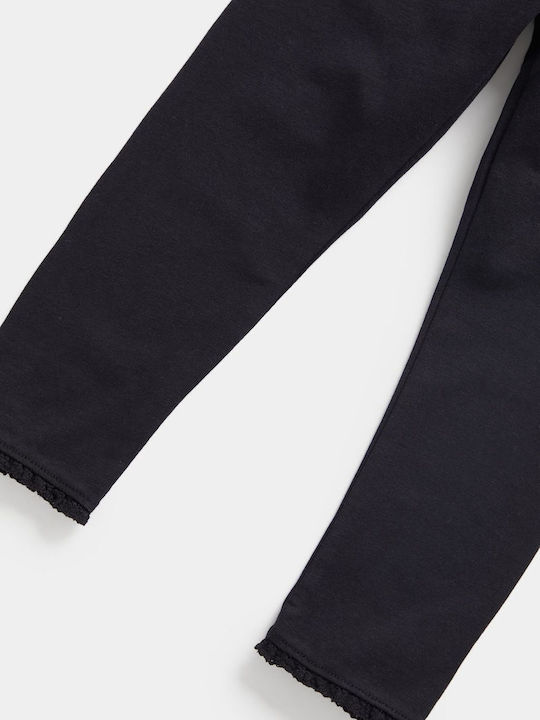 Kinderleggings Lang Schwarz