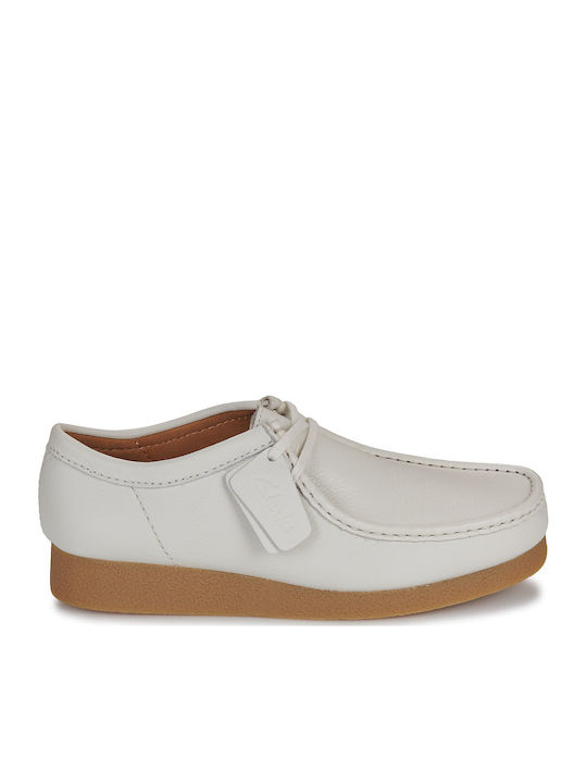 Mocasini Barbati in Culoare Albă
