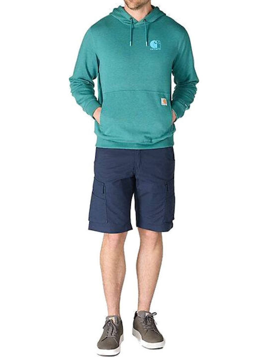 Signature Logo Sweatshirt With Hood Green