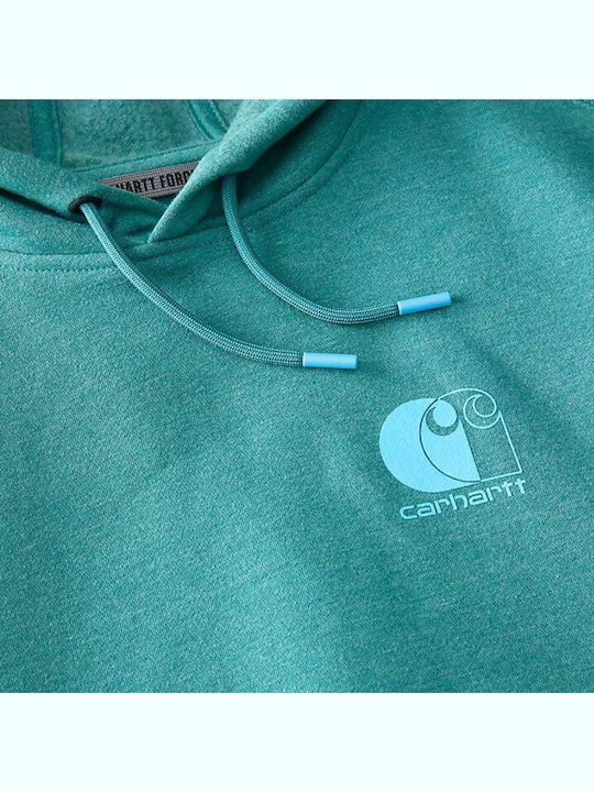 Signature Logo Sweatshirt With Hood Green