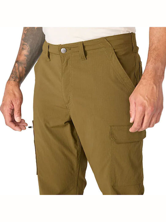 Herrenhose Fracht Elastisch Entspannt Passform Braun