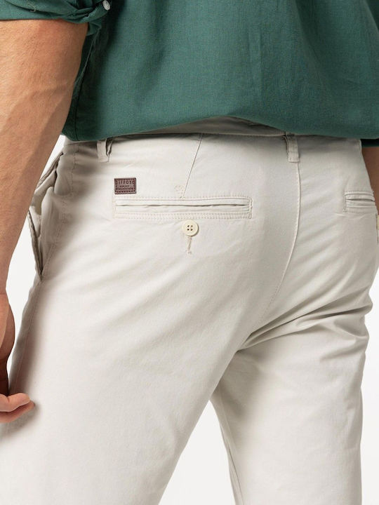 Pantaloni Bărbați Chino Slim Fit Gri Ice