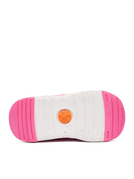 Kids Sneakers with Hoop & Loop Closure Pink
