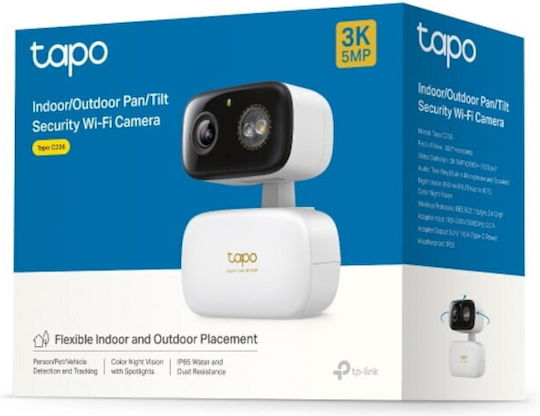 TP-LINK TAPO C236 IP Камера за Наблюдение Wi-Fi Full HD+ 5MP Водоустойчива с Двупосочна Комуникация