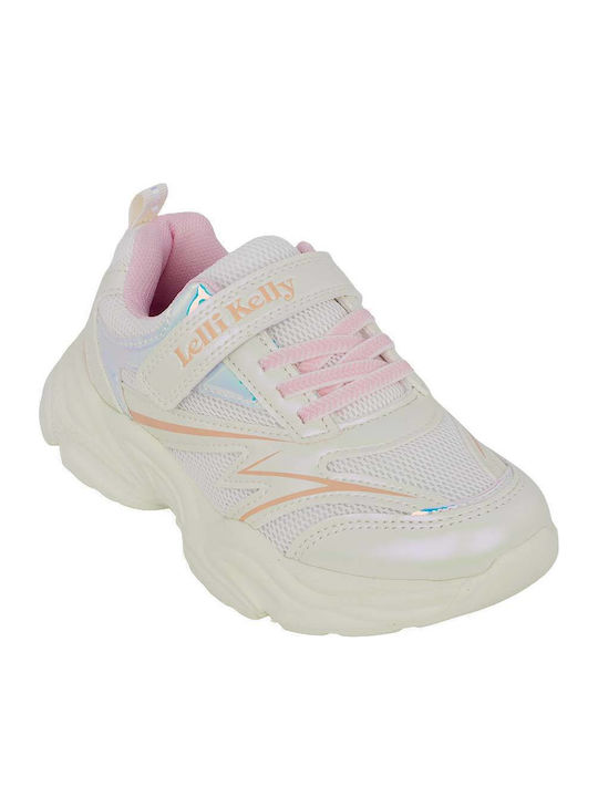 Cinzia Kids Sneakers with Hoop & Loop Closure Pink