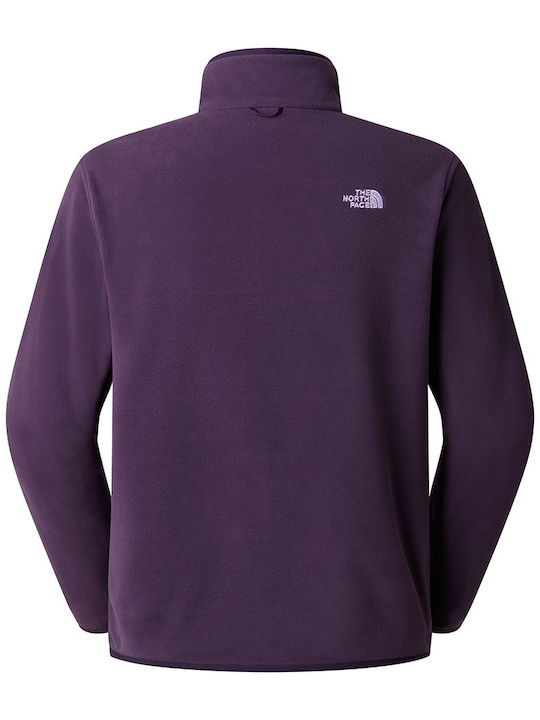 Glacier Full Ανδρική Ζακέτα Fleece Μωβ