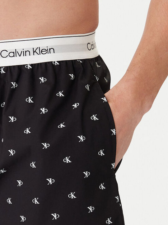 Calvin Klein Bermudă Pijamale de Vară pentru Bărbați din Bumbac Neagră