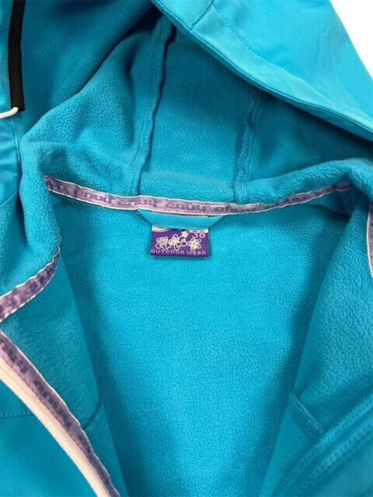 Envy YL0301ENBLU Γυναικείο Μπουφάν Soft Shell για Σκι & Snowboard Μπλε