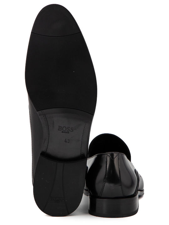 Damentliche Herrenschuhe Schwarze Leder