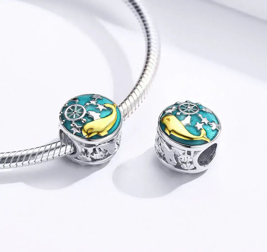 Silver Charm 925 Little Whale