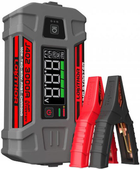 Lokithor Powerbank Led 3 Σε1 Portable Car Battery Jump Starter 24000mAh with Power Bank / USB / Φακό 12V