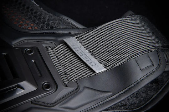 Icon Reitschutz Motorradfahrer Schwarz Farbe