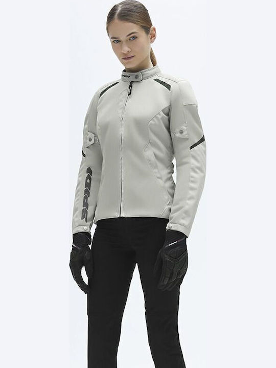 Spidi Tek Net Sommer Damen Motorradjacke Weiß