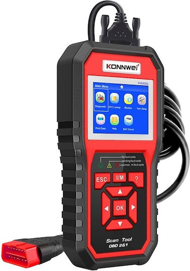 Konnwei Instrument de diagnosticare auto Digital OBD 2 cu Cablu Compatibil cu Android